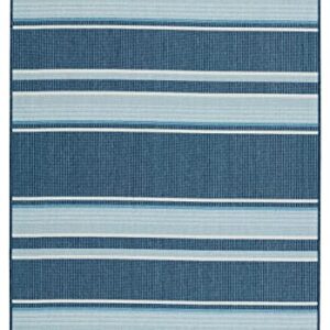 Jaipur Living Vibe Devato 2'6"X8' Area Rug, Coastal Blue for Outdoor Spaces