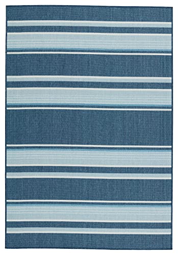 Jaipur Living Vibe Devato 2'6"X8' Area Rug, Coastal Blue for Outdoor Spaces