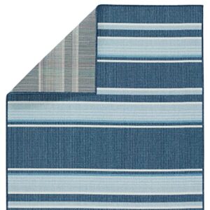 Jaipur Living Vibe Devato 2'6"X8' Area Rug, Coastal Blue for Outdoor Spaces