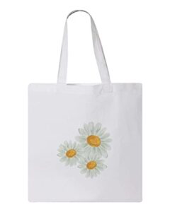 sunflower love design, reusable tote bag, lightweight grocery shopping cloth bag, 13” x 14” with 20” handles