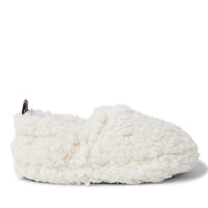 Dearfoams Kids Washable Skye Pile Closed Back Slipper, Muslin, US 9-10 Unisex Toddler