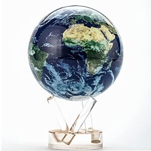 lucbei globes of the world with stand light energy rotation floating globe office study decoration creative birthday 4.5/6/8.5in globe for kids learning (color : satellite cloud, size : 8.5in)