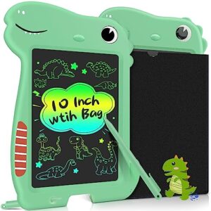leyaoyao lcd writing tablet 10inch toddler toys, doodle board with bag drawing pad gifts for kids, dinosaur boy toy drawing board birthday, drawing tablet for boys girls 3-6 years old
