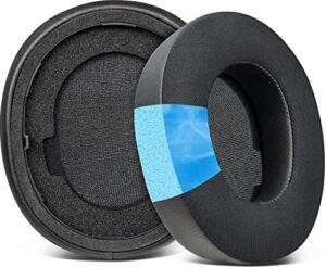 soulwit cooling-gel replacement earpads for steelseries arctis nova pro wireless headphones, ear pads cushions with high-density noise isolation foam, added thickness - black