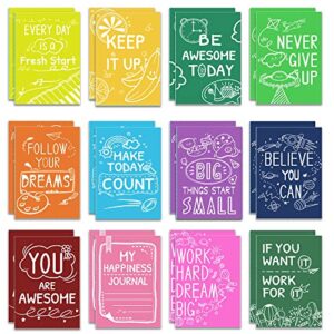 vusnud 24pcs gifts in bulk mini inspirational notebooks for kids party favors, small motivational notepads for students, cute notebooks back to school gifts from teacher