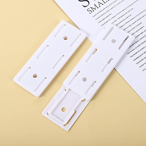 15Pcs Self-Adhesive Desktop Socket Fixer Wall Mount Socket Bracket Power Strip Holder Punch Free Socket Stand for WiFi Router Reusable Socket Fixer for Kitchen Home and Office(white)