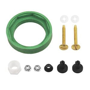 3'' Toilet Tank to Bowl Coupling Kit, Fits for American Standard Champion 4 Toilet Parts AS738756-0070A, Includes Gasket, Bolts and Other Essential Parts for Most 3 Inch Flush Valve Opening Tanks