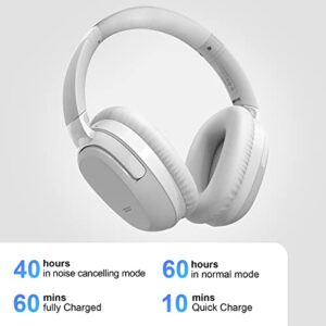 Eonome-Active-Noise-Cancelling-Headphones - S3 ANC Headphones - Hybrid Wireless Over-Ear Bluetooth Headphones with Mic,Multiple Modes,40H Playtime,Comfortable Protein Earcups(Gray)