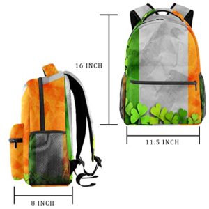VBFOFBV Travel Backpack, Laptop Backpack for Women Men, Fashion Backpack, St. Patrick'S Day Shamrock