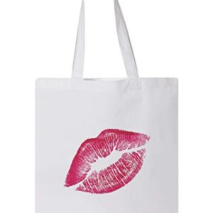 KISS MARK DESIGN, Reusable Tote Bag, Lightweight Grocery Shopping Cloth Bag, 13” x 14” with 20” Handles