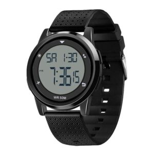 cakcity digital sports waterproof watch stopwatch alarm military time ultra-thin men and women outdoor watch