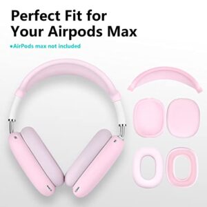 Filoto Case for Airpods Max Headphones, Silicone Cover for Apple Airpod Max,Accessories Cases (Pink)