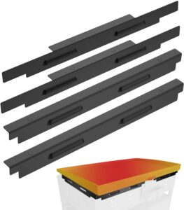 wind guards for blackstone 36 inch griddle, magnetic wind screens, blackstone griddle accessories, fit with hood, rear grease cup and side shelf, heat shield for side table, grilling gifts, black