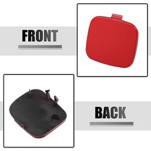 ACROPIX Red Car Rear Bumper Tow Hook Eye Cap Cover Replacement Fit for Volvo S60 2011-2018 No.39802591 - Pack of 1