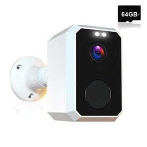 smart battery powered 2k home security cameras wireless outdoor wifi waterproof outside front door garage surveillance camera long range motion sensor night vision with phone app works with alexa