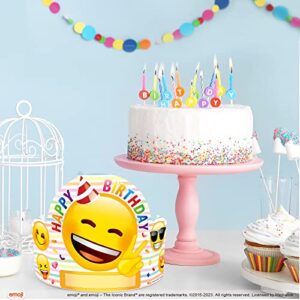 FANCY LAND Birthday Crowns for Kids Classroom 30PCS Emoji Birthday Crowns Party Supplies