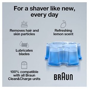 Braun Clean & Renew Refill Cartridges CCR, Replacement Shaver Cleaner Solution for Clean&Charge Cleaning System, Pack of 10, Packaging May Vary