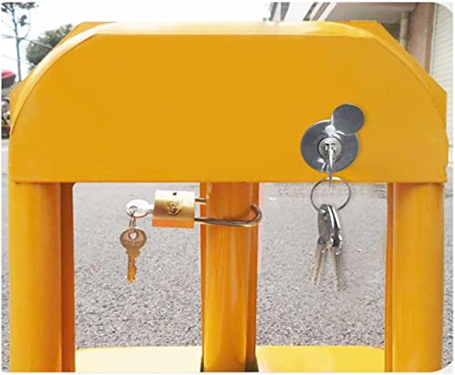 GOOFFY Parking Post, Parking Barrier, for Parking Lot Car Wheel Parking Blocks, Car Ground Lock, Parking Space Lock, Parking Pile Parking Space Lock Parking