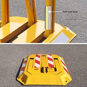 GOOFFY Parking Post, Parking Barrier, for Parking Lot Car Wheel Parking Blocks, Car Ground Lock, Parking Space Lock, Parking Pile Parking Space Lock Parking