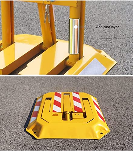 GOOFFY Parking Post, Parking Barrier, for Parking Lot Car Wheel Parking Blocks, Car Ground Lock, Parking Space Lock, Parking Pile Parking Space Lock Parking