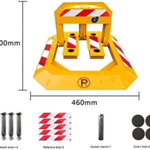 GOOFFY Parking Post, Parking Barrier, for Parking Lot Car Wheel Parking Blocks, Car Ground Lock, Parking Space Lock, Parking Pile Parking Space Lock Parking