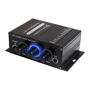 xmsjsiy 12v hifi stereo audio amplifier for car 2 channel hifi bass audio subwoofer amp for cars cd dvd mp3 player speakers