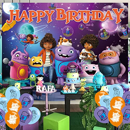 Home Movie Backdrop Birthday Banner for Home Movie Birthday Party Supplies Cartoon Adventure Home Photograph Background Photo Booth 5x3ft