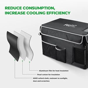 F40C4TMP 23 Quart Insulated Protective Cover for Portable Refrigerator, 22L Durable Fridge Bag, Portable Freezer Cover 23QT Fridge (Refrigerator NOT Included)
