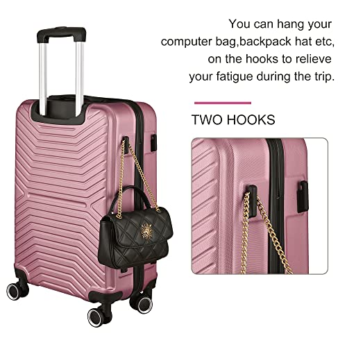 HOUAGI Luggage Sets Expandable ABS Hardshell 3pcs Clearance Luggage Hardside Lightweight Durable Suitcase sets Spinner Wheels Suitcase with TSA Lock 20in/24in/28in