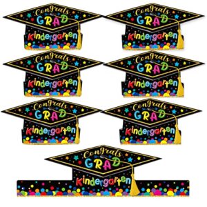 30 pieces preschool paper graduation crown for kids colorful adjustable paper hats graduation congrats hats for kindergarten student grad ceremony party supplies