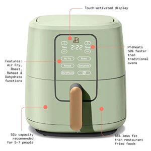 6 Quart Touchscreen Air Fryer, Sage Green by Drew Barrymore