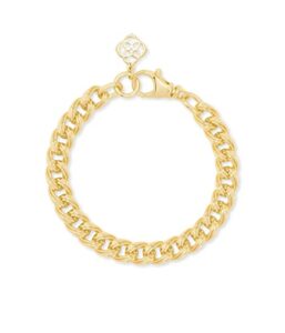 kendra scott vincent chain bracelet gold sm-md