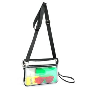mildbeer clear purses for women stadium, small clear purse stadium approved with removable straps for concert festivals and work
