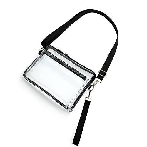 Mildbeer Clear Purses for Women Stadium, Small Clear Purse Stadium Approved with Removable Straps for Concert Festivals and Work