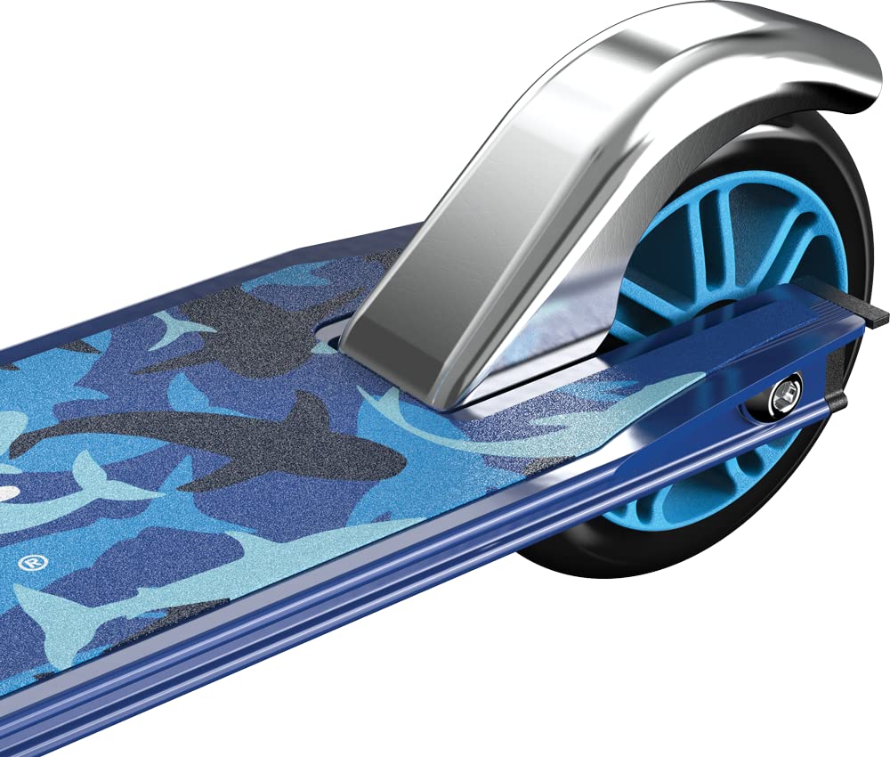 Razor Scooters - Shark Camo Special Edition Push Scooter - with Lightweight Foldable Design, Improved Maneuverability, and Stylish Shark Camo Finish