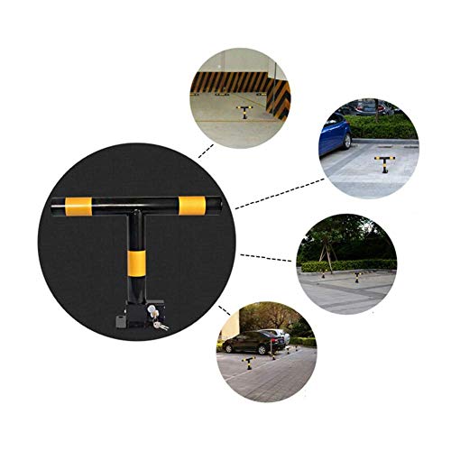 SEFAX Parking Barrier, Parking Space Lock, Ground Lock, Mobile Column Lock, Warning Column, Road Block, Thickened Collision Avoidance Parking Space Yellow Warning Stripes