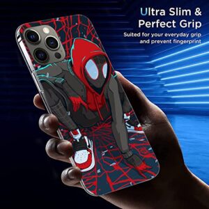 Compatible with iPhone 13 Mini Case Miles Hoodie Movies Super Heroes Morales Flexible Soft TPU Pure Clear Protective Phone Case Cover