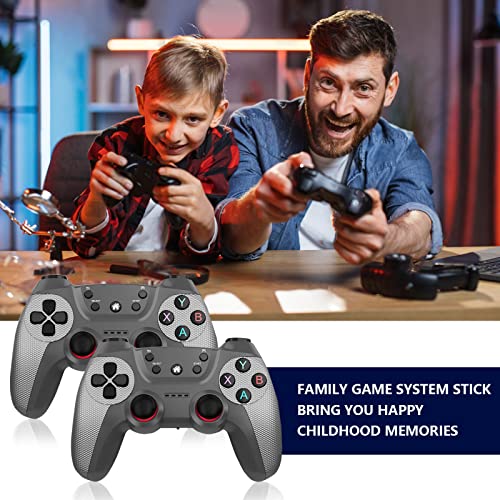 Retro Game Stick, Wireless Game Console Built-in 9 Classic Emulators, Nostalgia Stick Game 1080p HDMI Output, Plug and Play Video Game Stick with Dual 2.4G Wireless Controllers (128G, 20888 Games)