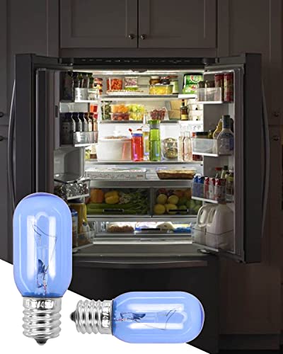 2 Pcs Refrigerator Light Bulb Fit for Frigidaire Kenmore Electrolux Gibson Crosley Kelvinator Kenmore Elite Pro etc Replace 297048600 241552802 AH976993 EA976993 AP3770086 1056577, 110V-130V T8 40W