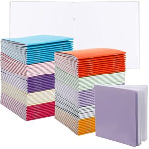 100 pads colorful mini notebooks blank books for kids to write stories pocket size blank journal colored unlined composition notebook mini sketchbooks for students writing 10 colors (4 x 4 inch)