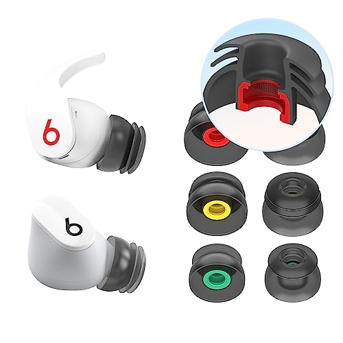 diofit │ Beats Studio Buds Eartips/Beats Fit Pro Eartips/Beats Studio Buds + Eartips Compatible for Beats (Silicone Black)