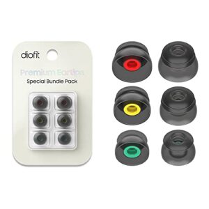 diofit │ Beats Studio Buds Eartips/Beats Fit Pro Eartips/Beats Studio Buds + Eartips Compatible for Beats (Silicone Black)