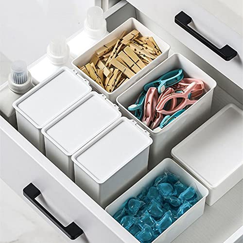 Laundry Powder Container, Household Washing Powder Storage Tin Laundry Powder Box for Holding Pods Tablets Detergent(C)