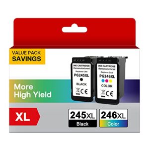 245xl 246xl ink cartridge combo pack replacement for canon pg-245xl cl-246xl for pixma mg2420 mg2520 mg2522 mg2525 mg2920 mg2922 mg2924 mg3020 mg3022 mg3029 tr4520 tr4522 ts3120 ts3122 printer