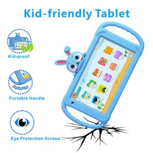 Tablet for Kids 7 inch Kids Tablet 32GB Toddler Tablet with Case WiFi Camera, Kids Learning Tablet for Toddlers Pre-Installed Educational Gontents Parental Control YouTube Netflix