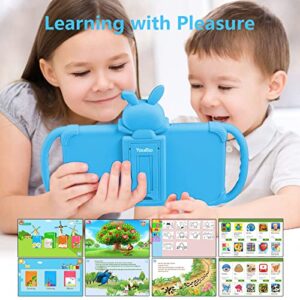 Tablet for Kids 7 inch Kids Tablet 32GB Toddler Tablet with Case WiFi Camera, Kids Learning Tablet for Toddlers Pre-Installed Educational Gontents Parental Control YouTube Netflix