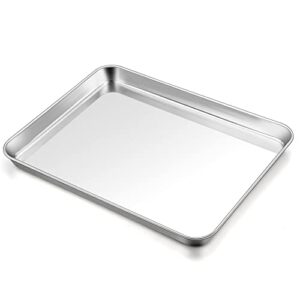 teamfar baking sheet, 17.6’’ x 13’’ x 1’’ stainless steel large cookie sheet baking tray pan for oven, non-toxic & healthy, rust free & heavy duty, mirror finish & dishwasher safe