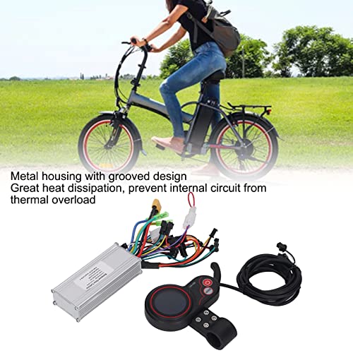 Alomejor Electric Bike Scooter Controller with Round Colorful Thumb Throttle LH100 LCD Panel for 500W Motors 48V 60V