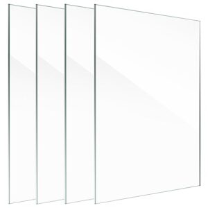 lyeasw 8x10 glass replacement sheets for picture frame set of 4, 8 by 10 real high-definition glass cover