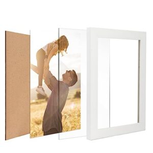 Lyeasw 8x10 Glass Replacement Sheets for Picture Frame Set of 4, 8 by 10 Real High-Definition Glass Cover